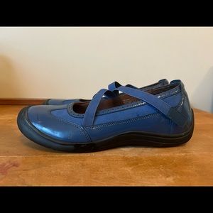 Lands’ End Blue Z-Strap Mary Janes